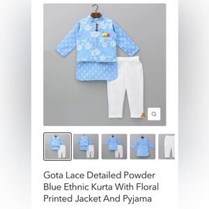 Baby Boy Kurta 6-12m